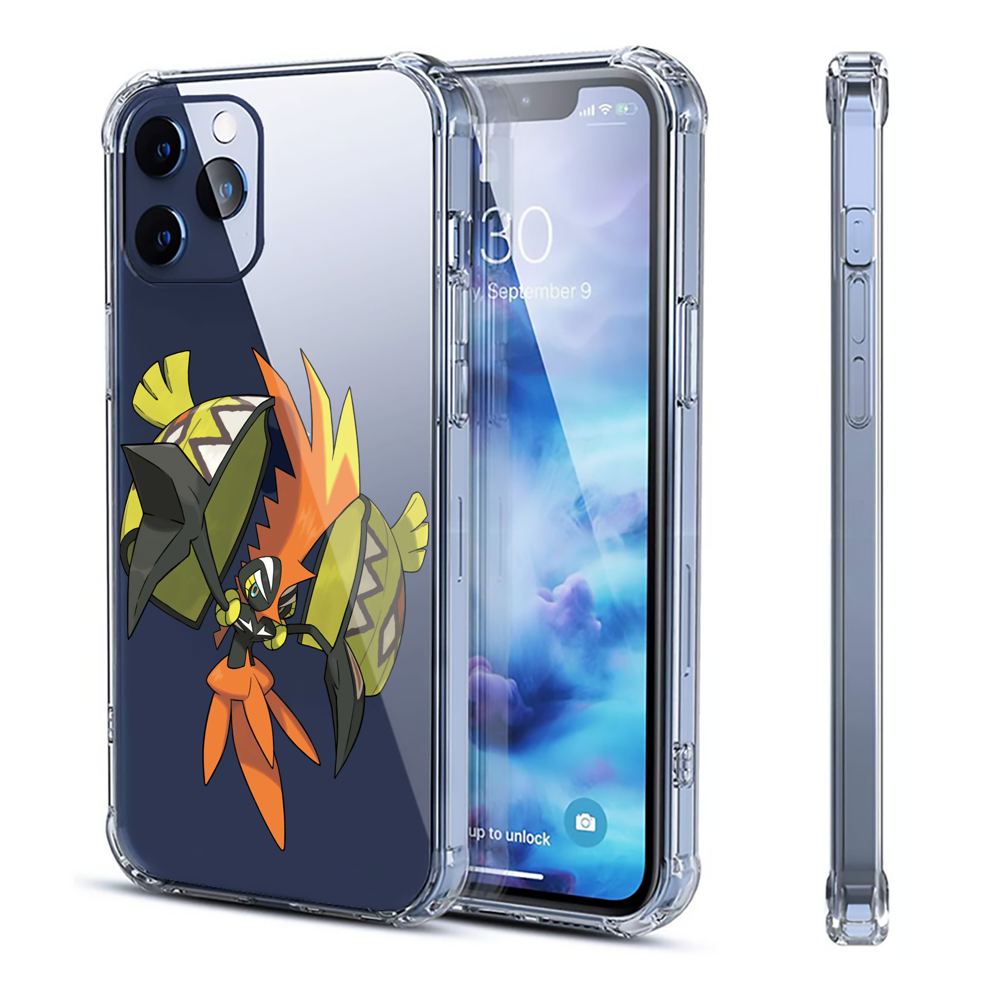 （画像用） ポケットモンスター Pokémon 【iPhone 12シリーズ対応】透明スマホケース（クリアソフトケース）